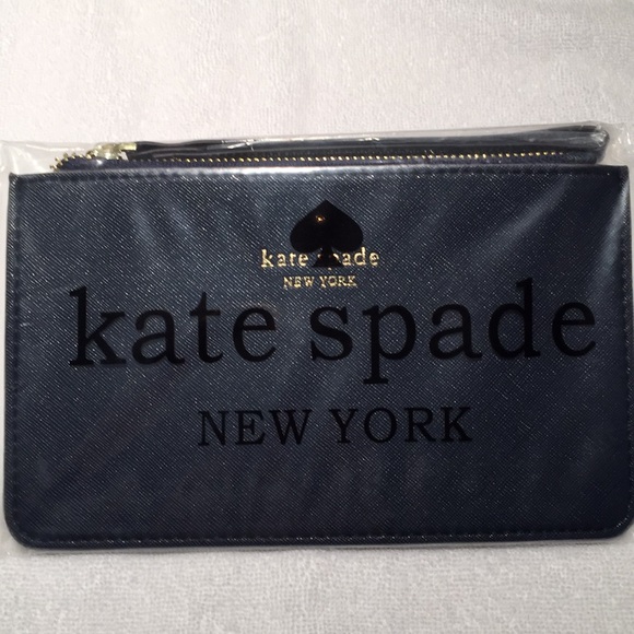 Kate Spade Wristlet/Clutch Classic “Slim Bee” Navy - Picture 3 of 7